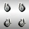 Service Caster 4 Inch 316SS Black Polyurethane Wheel Swivel Bolt Hole Caster Brakes SCC, 2PK SCC-SS316BH20S414-PPUB-BLK-2-TLB-2 - alternate 1